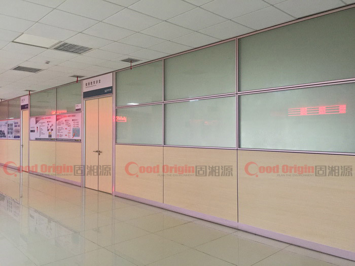 固湘源隔墻案例-株洲市二醫院-系統組合隔墻